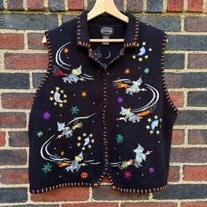 Vintage Halloween Sweater Vest